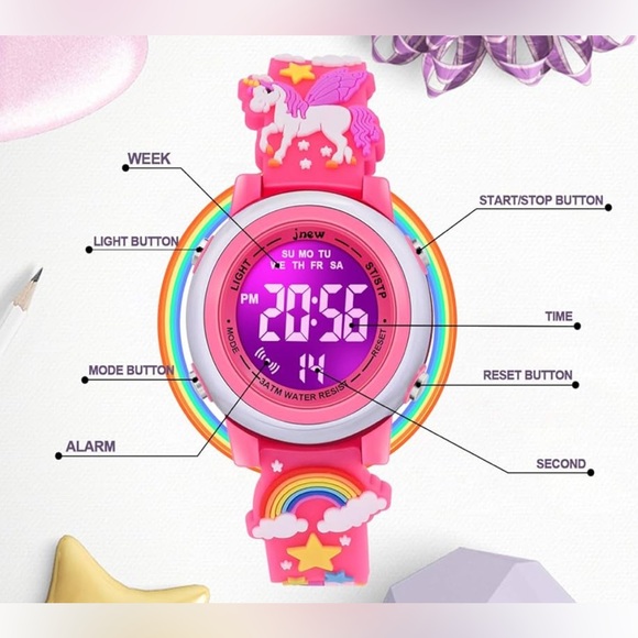BOGO Unicorn 3D Watch - Dark Pink - Picture 3 of 5